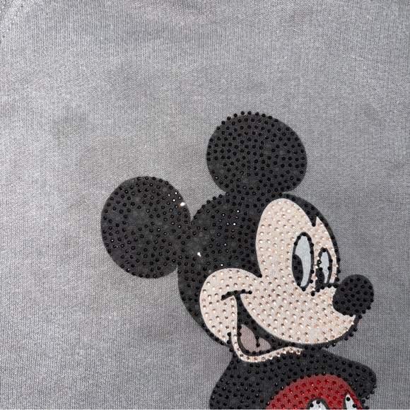 Zara Disney Jeweled Mickey Mouse Hoodie Size 9 - Picture 4 of 4